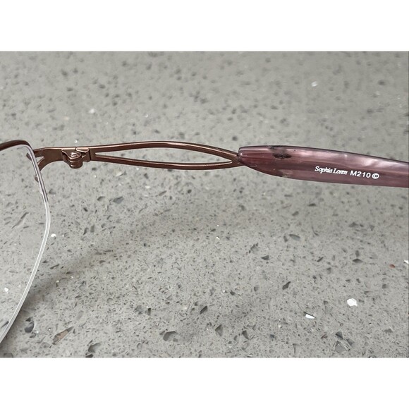 SOPHIA LOREN Bronze Eyeglass Frames ONLY M210 Zyloware 118 Violet 52-17-135 - Picture 7 of 14